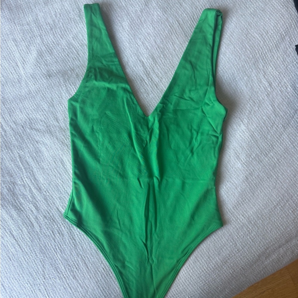 Aritzia Vibrant Green Bodysuit